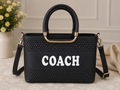 Coach Style Black Handbag – front view