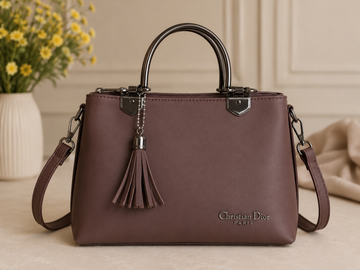 Brown Tassel Handbag – front view