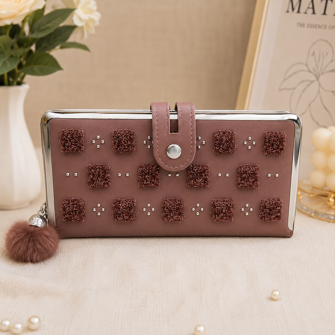 Mauve 3D Block Wallet – model view