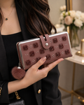 Mauve 3D Block Wallet – flat view