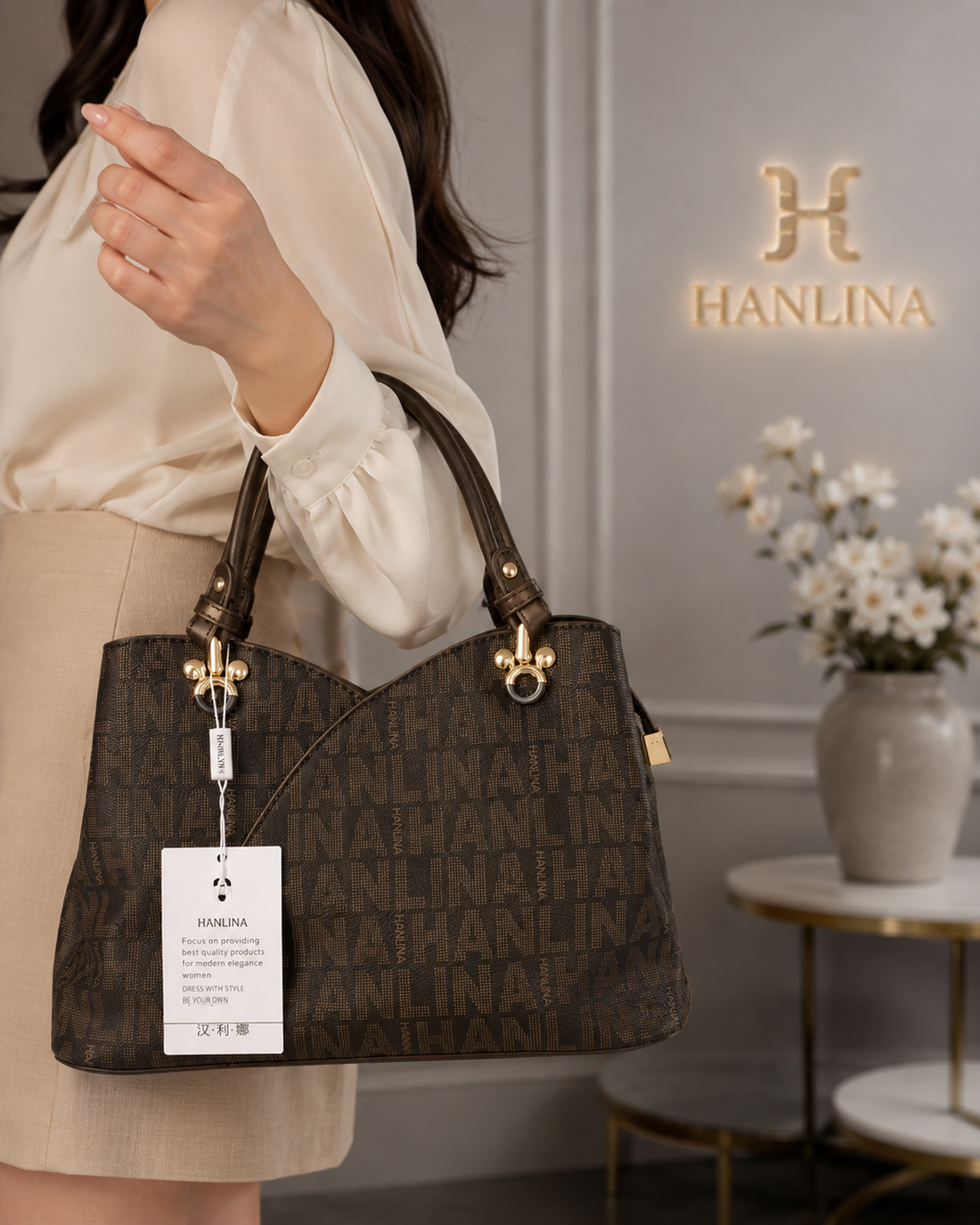 Hanlin Signature Tote Bag – Brown Monogram Edition