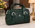 Forest Green Boston Mini Handbag – side view
